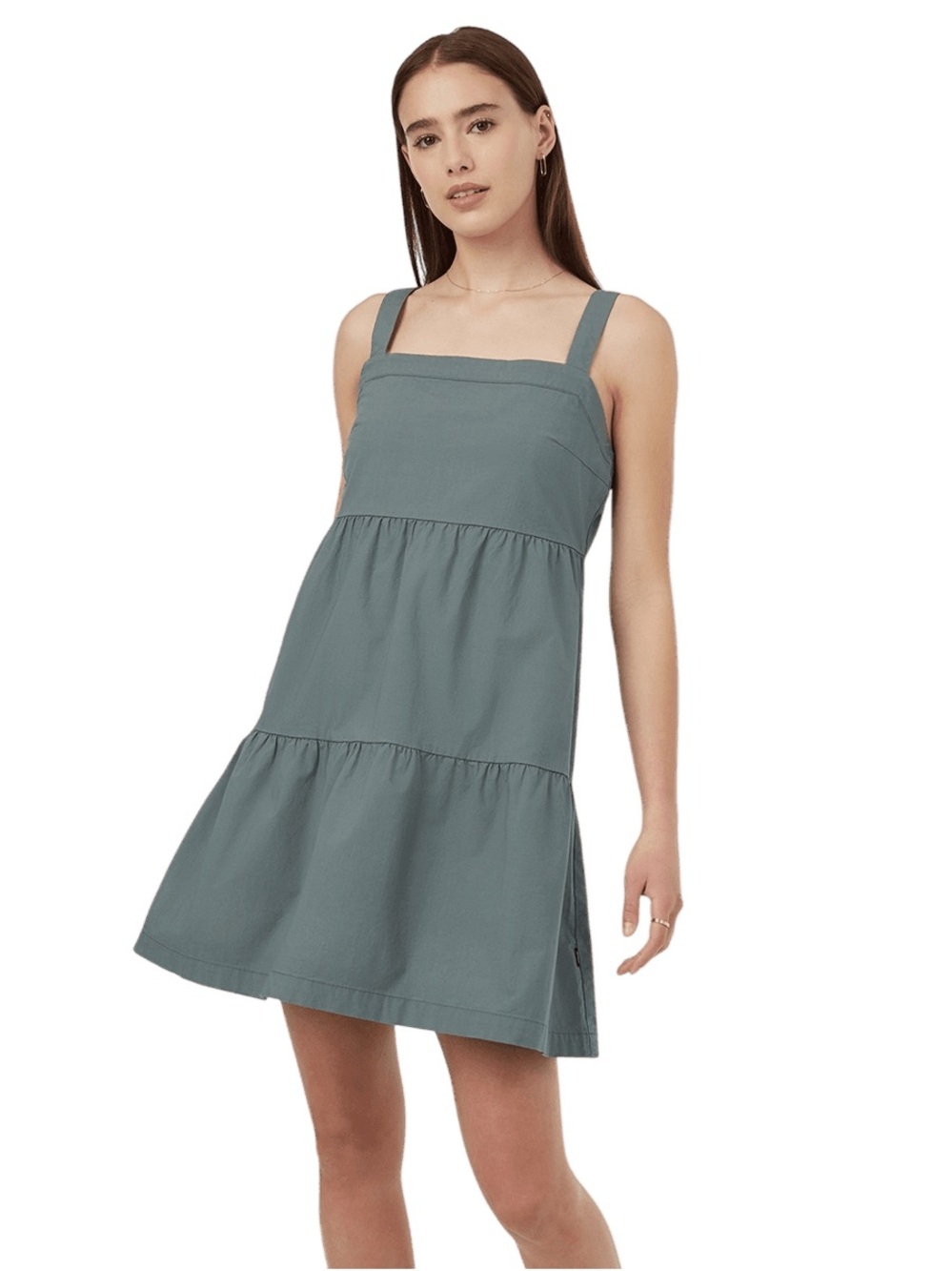tentree EcoStretch Cotton Tiered Dress